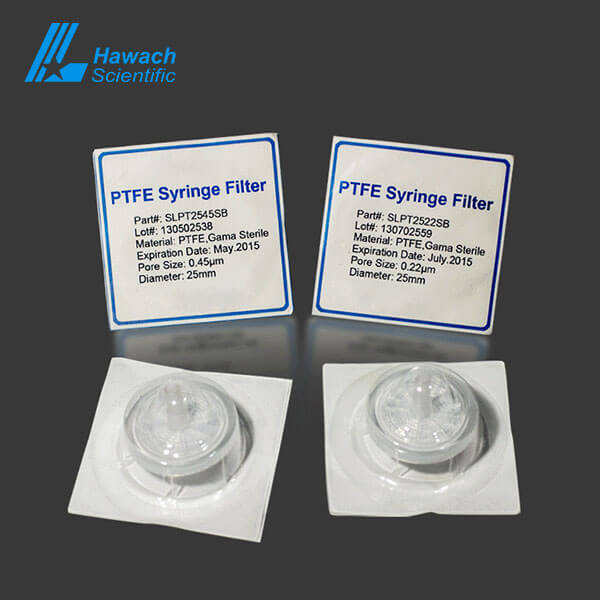Стерильный гидрофобный PTFE шприцевой фильтр