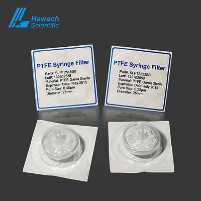 Стерильный гидрофобный PTFE шприцевой фильтр
